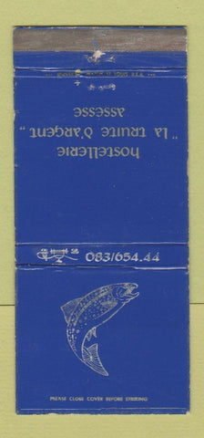 Matchbook Cover - Hostellerie La Truite D'Argent Assesse Belgium? WORN 30 Strike