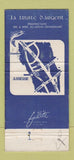 Matchbook Cover - Hostellerie La Truite D'Argent Assesse Belgium? WORN 30 Strike