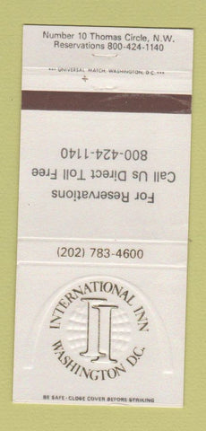 Matchbook Cover - International Inn Washington DC 30 Strike