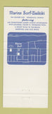 Matchbook Cover - Hotel Marine Surf Waikiki Hawaii GREEN 30 Strike
