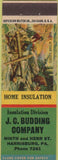 Matchbook Cover - Budding Home Insulation Harrisburg PA