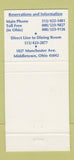 Matchbook Cover - The Manchester Middletown OH 30 Strike