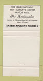 Matchbook Cover - Mandarin Motor Hotel Sudbury ON 30 Strike
