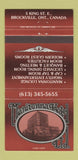 Matchbook Cover - Manitonna  Hotel Brockville ON 30 Strike