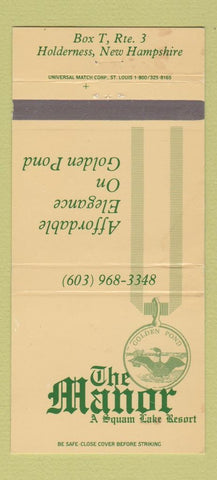 Matchbook Cover - The Manor Resort Holderness NH 30 Strike
