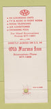Matchbook Cover - Avon Old Farms Motel Avon CT 30 Strike
