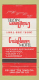 Matchbook Cover - Craigflower Motel Victoria BC 30 Strike