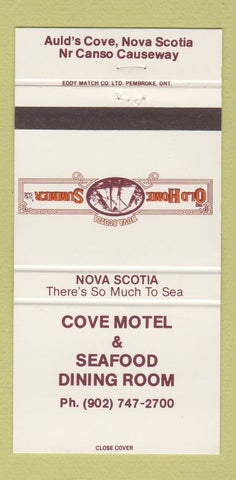 Matchbook Cover - Cove Motel Auld's Cove NS 30 Strike