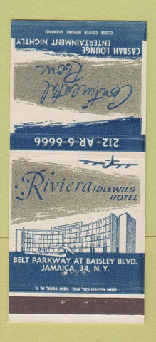 Matchbook Cover - Riviera Idlewild Hotel Jamaica NY 30 Strike
