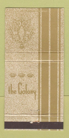 Matchbook Cover - The Colony Hotel 30 Strike