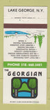 Matchbook Cover - The Georgian Lake George NY resort 30 Strike