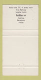 Matchbook Cover - Alma Motel New Glasgow NS Heather Motor Hotel 30 Strike
