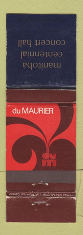 Matchbook Cover - Manitoba Centennial Concert Hall Du Maurier