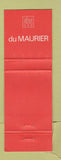 Matchbook Cover - Manitoba Centennial Concert Hall Du Maurier