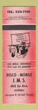 Matchbook Cover - Disco Mobile JMS Quebec QC
