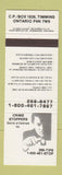 Matchbook Cover - Crime Stoppers Timmins ON
