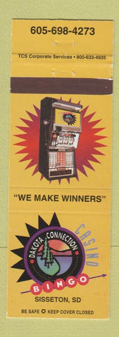 Matchbook Cover - Dakota Connection Casino Bingo Sisseton SD