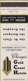 Matchbook Cover - Chicago's Gold Coast Hotel IL