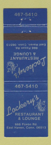 Matchbook Cover - Lockery's Restaurant Lounge East Haven CT