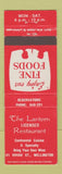 Matchbook Cover - Lantern Restaurant Wellington New Zealand