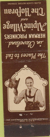 Matchbook Cover - Herman Pirchner Hofbrau Cleveland OH