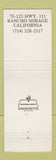 Matchbook Cover - Larry's Mexican Saloon Rancho Mirage CA