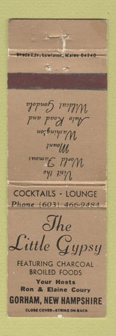 Matchbook Cover - The Little Gypsy Restaurant Gorham NH
