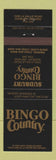 Matchbook Cover - Sudbury Bingo Country ON