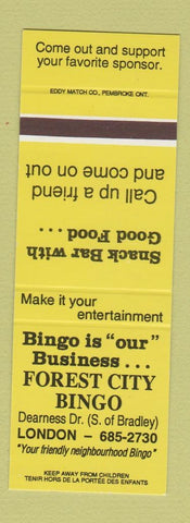 Matchbook Cover - Forest City Bingo London ON SAMPLE