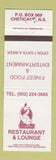 Matchbook Cover - Le Gabriel Restaurant Cheticamp NS WHITE