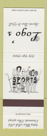 Matchbook Cover - Logo's Sports Bar Grill Cincinnati OH