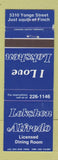 Matchbook Cover - Lokshen Alfredo Restaurant Toronto? ON WEAR