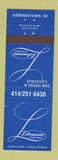 Matchbook Cover - Lohmann's Steak House Germantown WI
