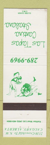 Matchbook Cover - Las Tapas Cantina Italiana Calgary AB