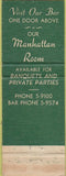 Matchbook Cover - O'Connors Restaurant Albany NY