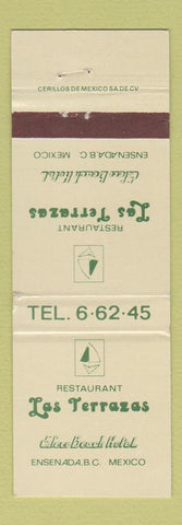 Matchbook Cover - Restaurant Las Terrazas Ensenada BC Mexico