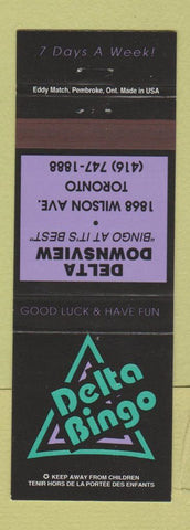 Matchbook Cover - Delta Bingo Toronto ON