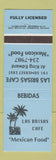 Matchbook Cover - Las Brisas Cafe Mexican Food Ottawa ON