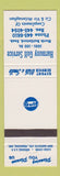 Matchbook Cover - Gulf oil gas Harmony North Battleford SK