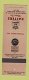 Matchbook Cover - Union 76 oil gas Rafters Motor Inn New Lisbon WI