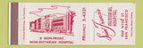 Matchbook Cover - Saint Francis Memorial Hospital San Francisco CA