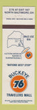 Matchbook Cover - Buckeye Union 76 oil gas North Baltimore OH