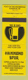 Matchbook Cover - Hammond Spur oil gas Superior WI