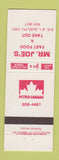 Matchbook Cover - Petro Canada oil gas Mr Joe's Guelph ON