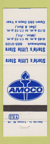 Matchbook Cover - Amoco oil gas Sterle's Little Store Nashwauk MN