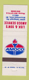 Matchbook Cover - Amoco oil gas Lisk & Son's Bloomfield Hills MI