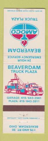 Matchbook Cover - Amoco oil gas Beaverdam Truck Plaza OH