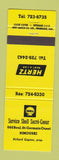 Matchbook Cover - Shell oil gas Rimouski QC Hertz Car Rentals