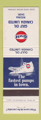 Matchbook Cover - Gulf oil gas Canada Limited Regina SK