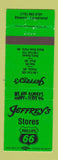 Matchbook Cover Jeffrey's Phillips 66 oil gas Hixton WI Blair Black River Falls